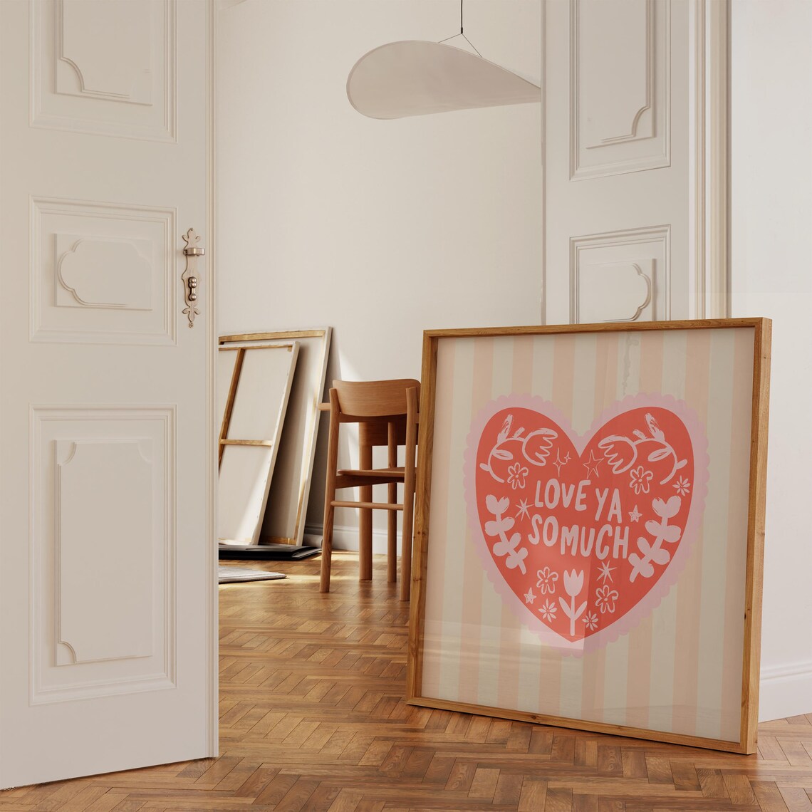 Valentines Day Heart, Trendy Decor Illustration - Image 4