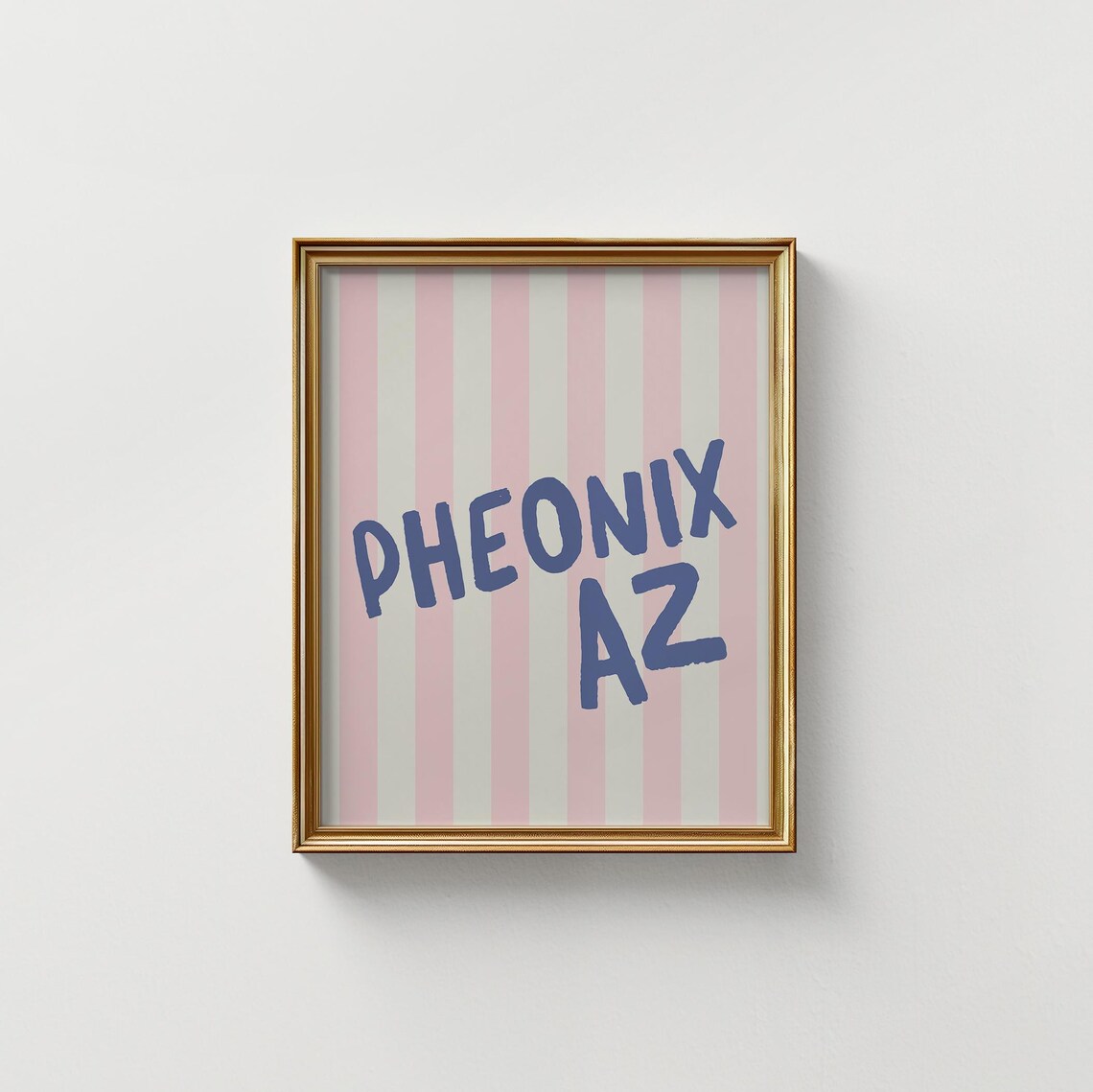 Phoenix Az City Name Vertical Illustration Print - Image 3