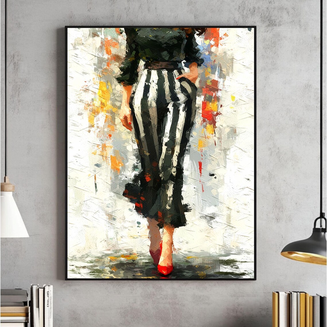 Black And White Geometric Wall Art Modern Minimalist Print Scandinavian Decor Abstract Geometry Mid Century Home