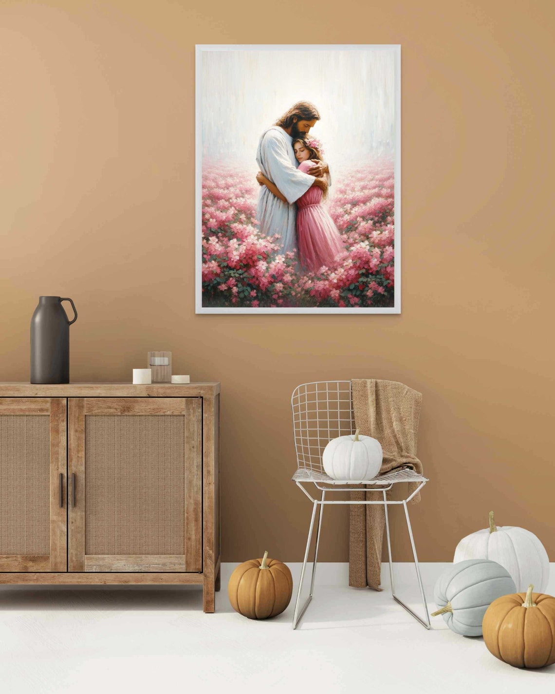 A Comforting Touch Christian Painting Jesus Hugging Girl Jesus And Woman Art Lds Art Bible Verse Art Jesus Picture - Image 3