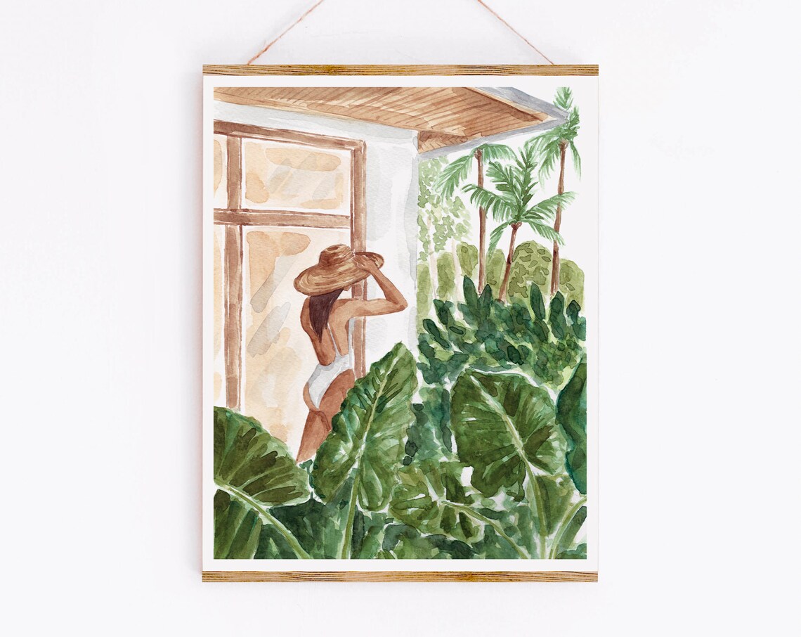 Woke Up In The Jungle Watercolor Art Print