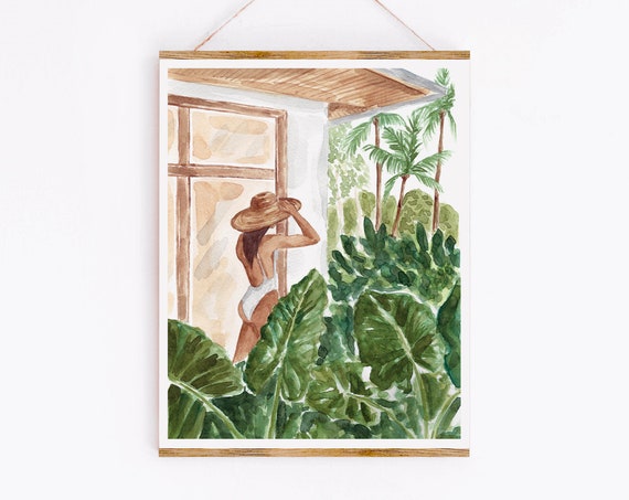 Woke Up In The Jungle Watercolor Art Print