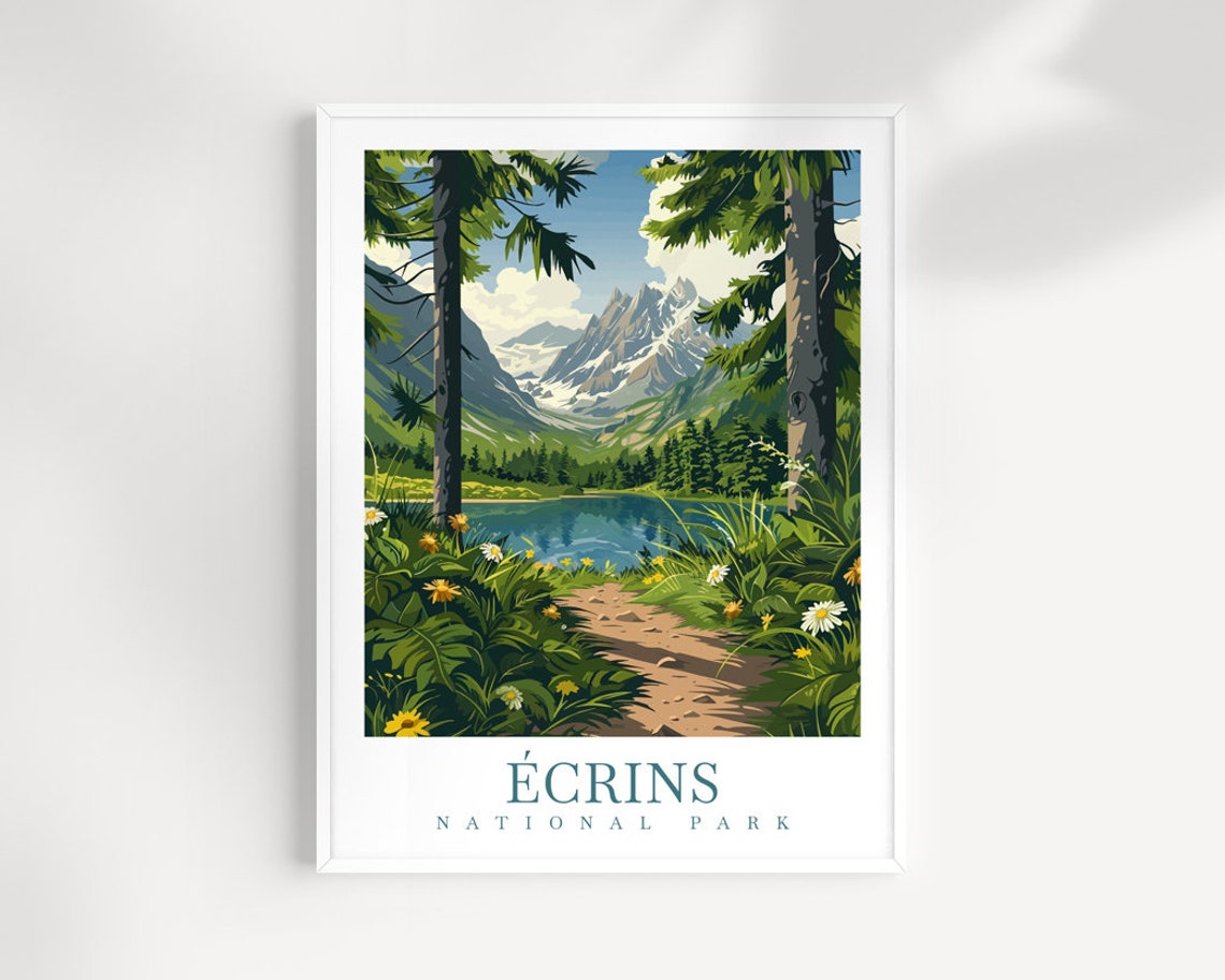 Crins National Park Travel Poster France Print National Park Art Print Crins National Park Gift Crins Wall Art Parc National Des Crins