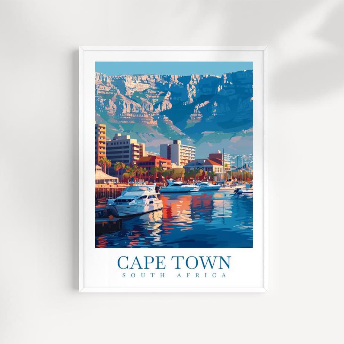 Cape Town Travel Print Wall Art South Africa Wall Hanging Home Dcor Cape Town Gift Art Lovers South Africa Art Print Cape Town Art