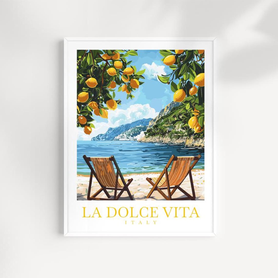 La Dolce Vita Italy Travel Poster, Home Decor