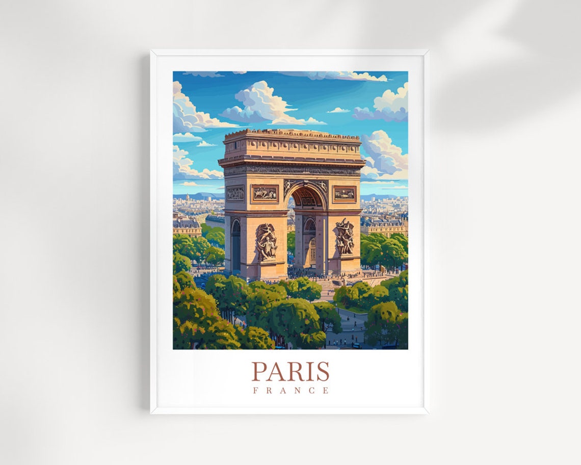 Paris Travel Poster Wall Art France Wall Hanging Home Dcor Paris Gift Art Lovers France Art Lover Gift Paris Print France Wall Art Dcor