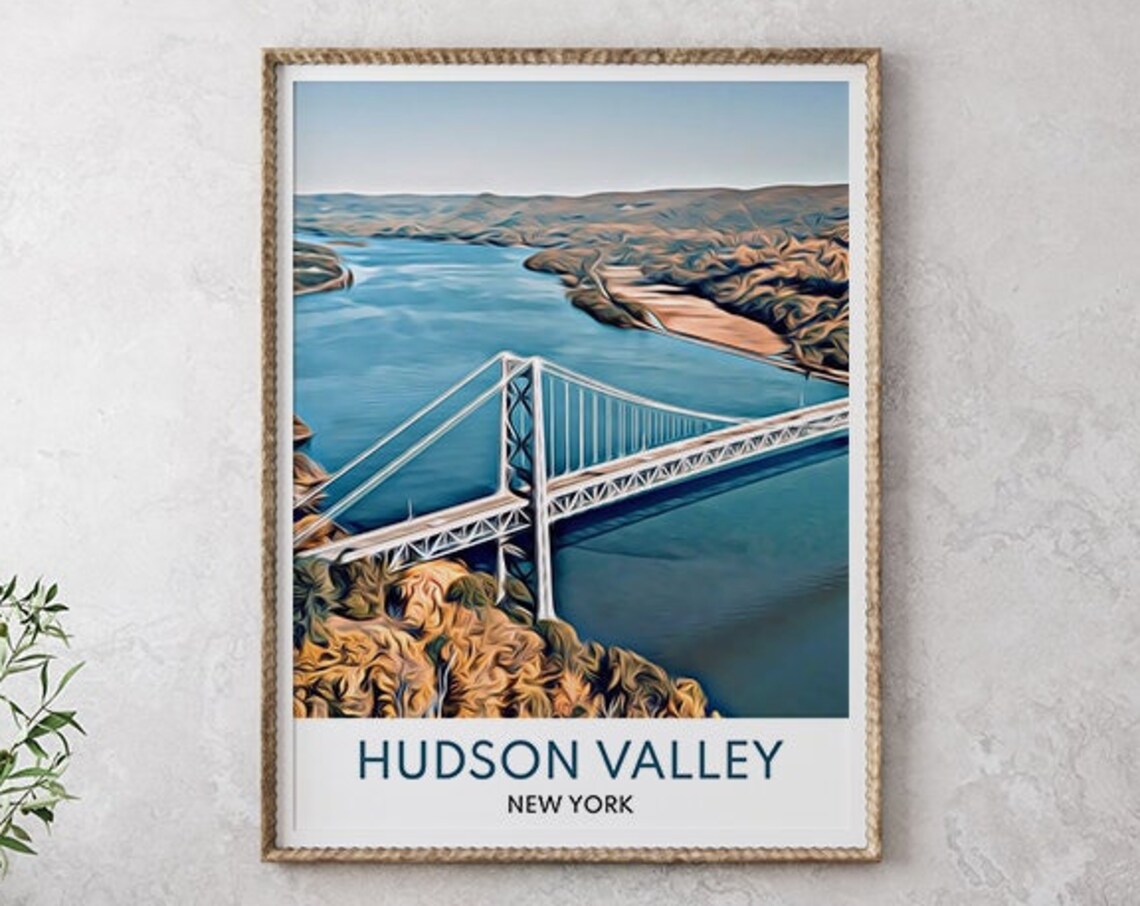 Hudson Valley Print New York Print New York Art New York Art Print Hudson Valley City Prints Hudson Valley Wall Art New York Travel - Image 2