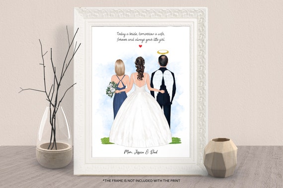 Today a Bride Tomorrow a Wife Forever Your Little Girl Poster