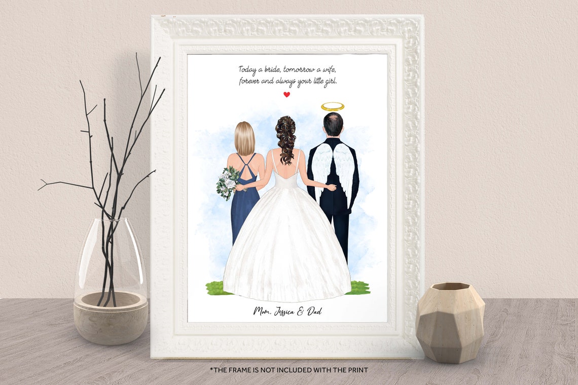 Today a Bride Tomorrow a Wife Forever Your Little Girl Poster