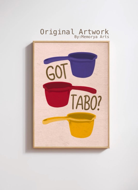 Got Tabo Wall Art Filipino Funny Bathroom Printable Poster Philippines Decorfilipino Family Friend Gift