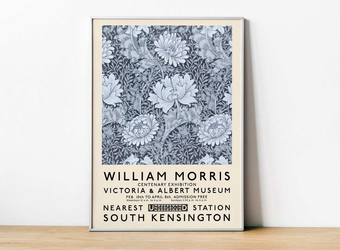 William Morris Exhibition Poster, Victoria and Albert Museum