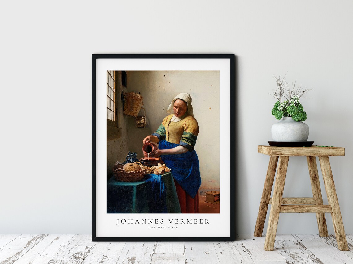 Johannes Vermeer The Milkmaid, Exhibition Poster