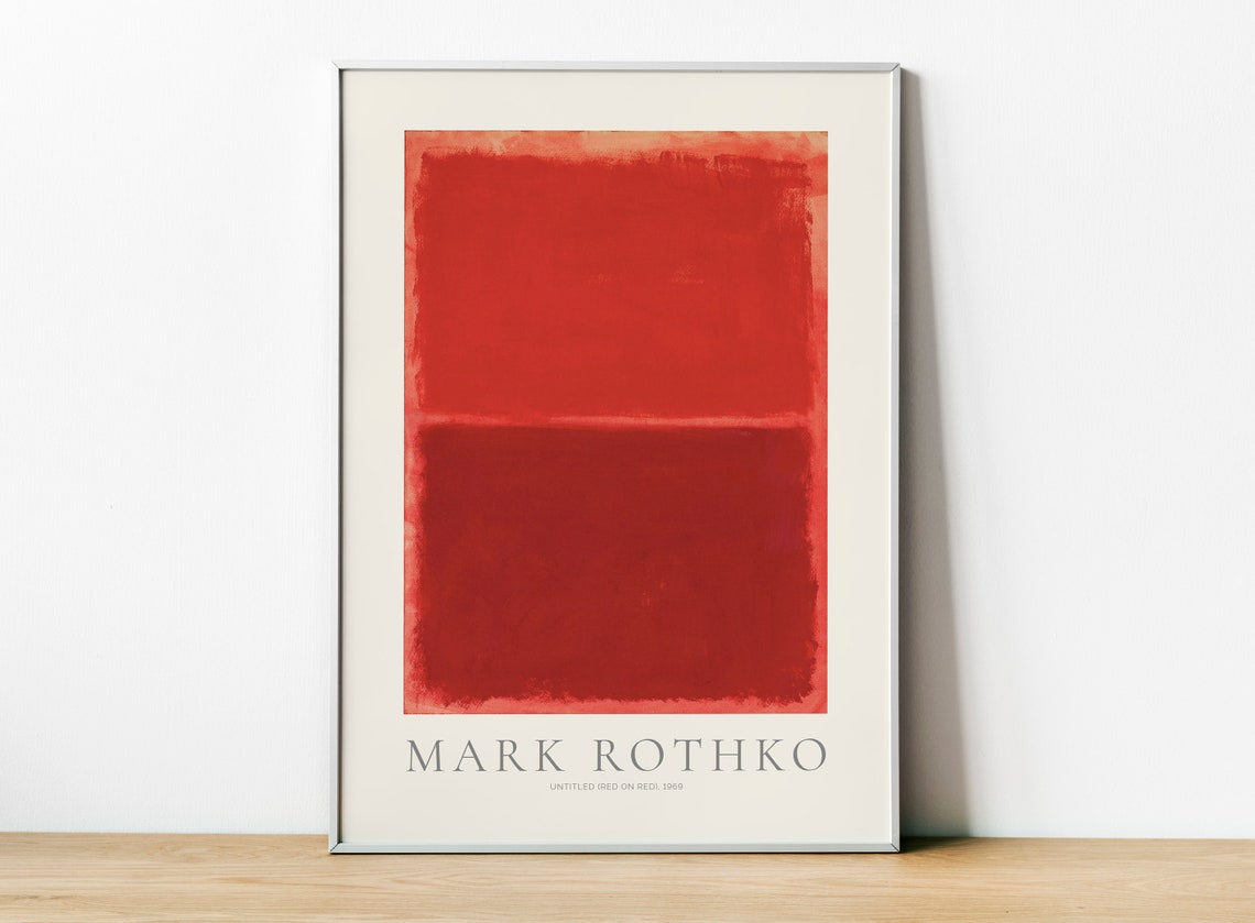 Mark Rothko Untitled, Abstract Expressionist Poster