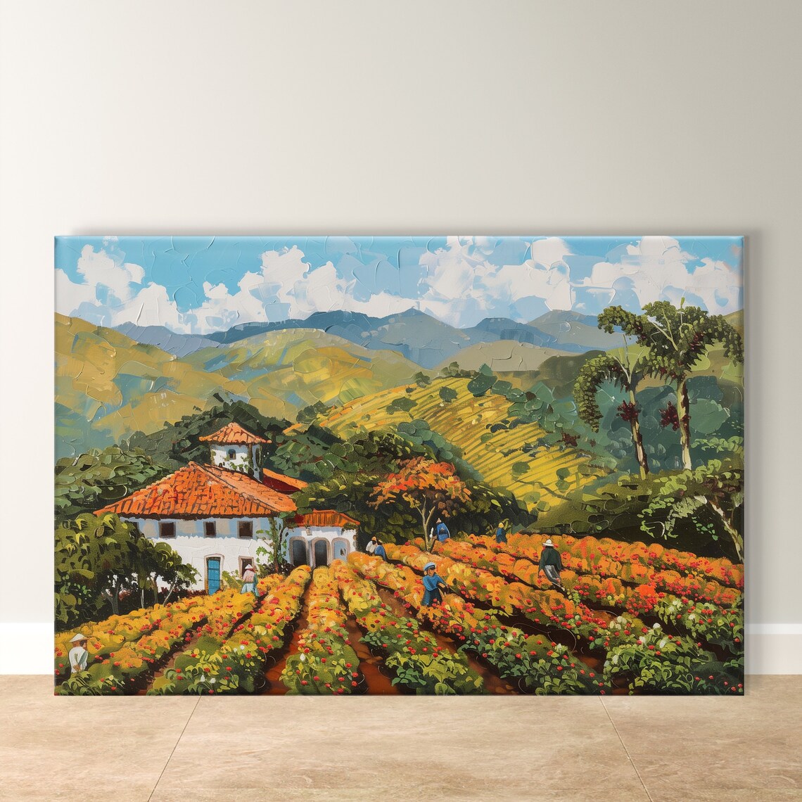 Minas Gerais Coffee Plantation Art Print, Brazil