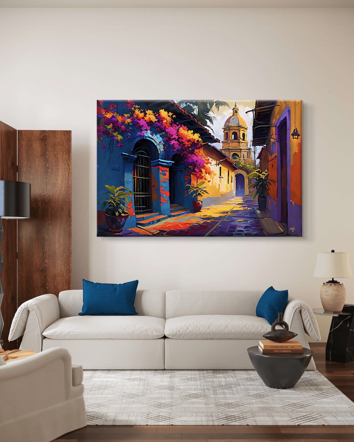 Oaxaca Streetscape, Colorful Mexico Art Print - Image 5