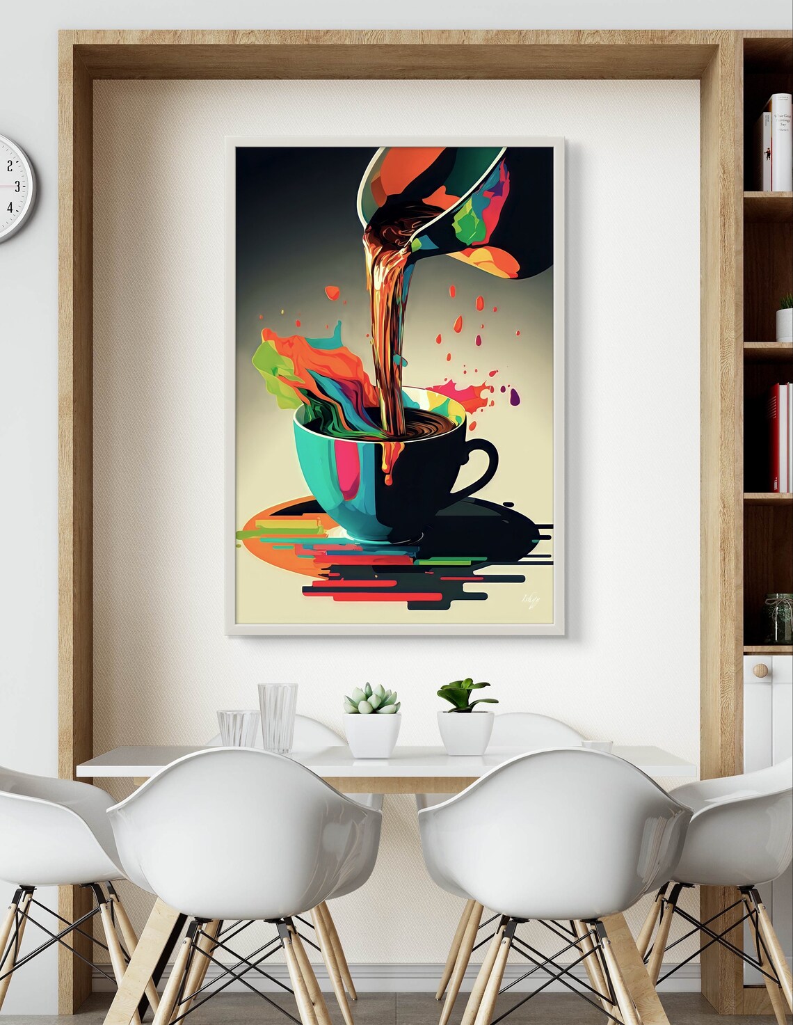 Coffee Pop Art Print, Minimalist Coffee Cup - Image 4