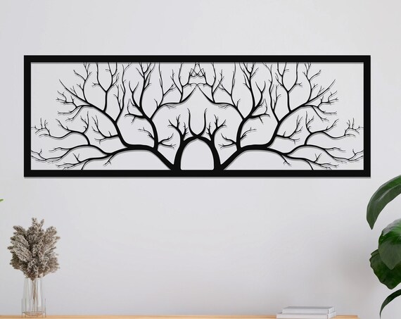 Metal Large Tree Decor Tree Of Life Wall Art Metal Wall Art Home Office Decoration Unique Gift Idea Wall Hangings Metal Art Work Tree