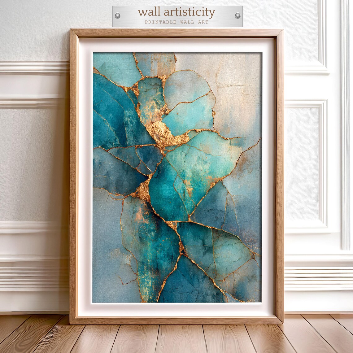Abstract Kintsugi - Modern Minimalist Zen Decor