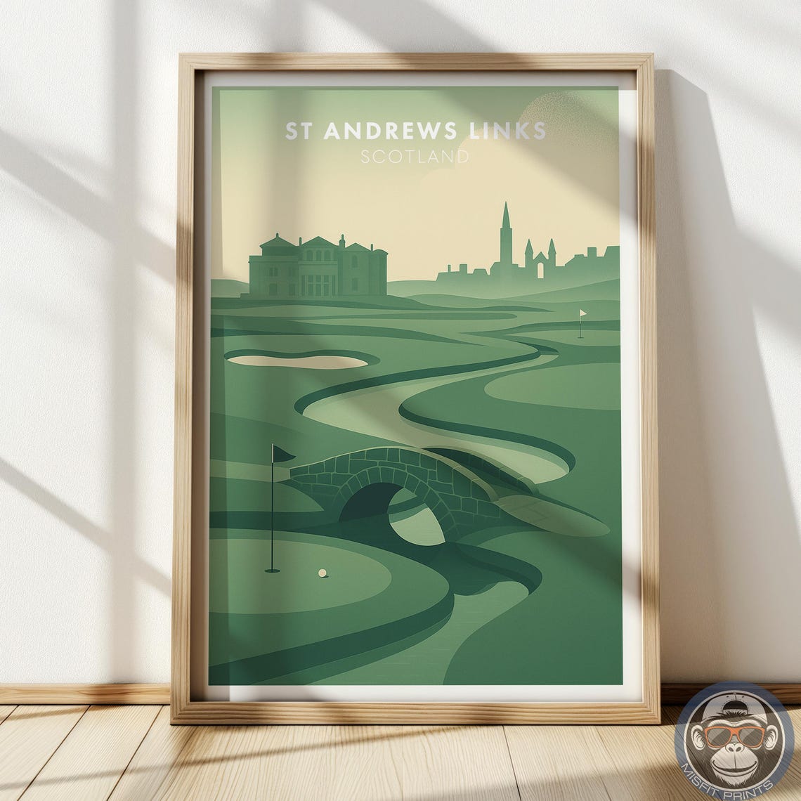 St Andrews Golf Course Vintage Poster