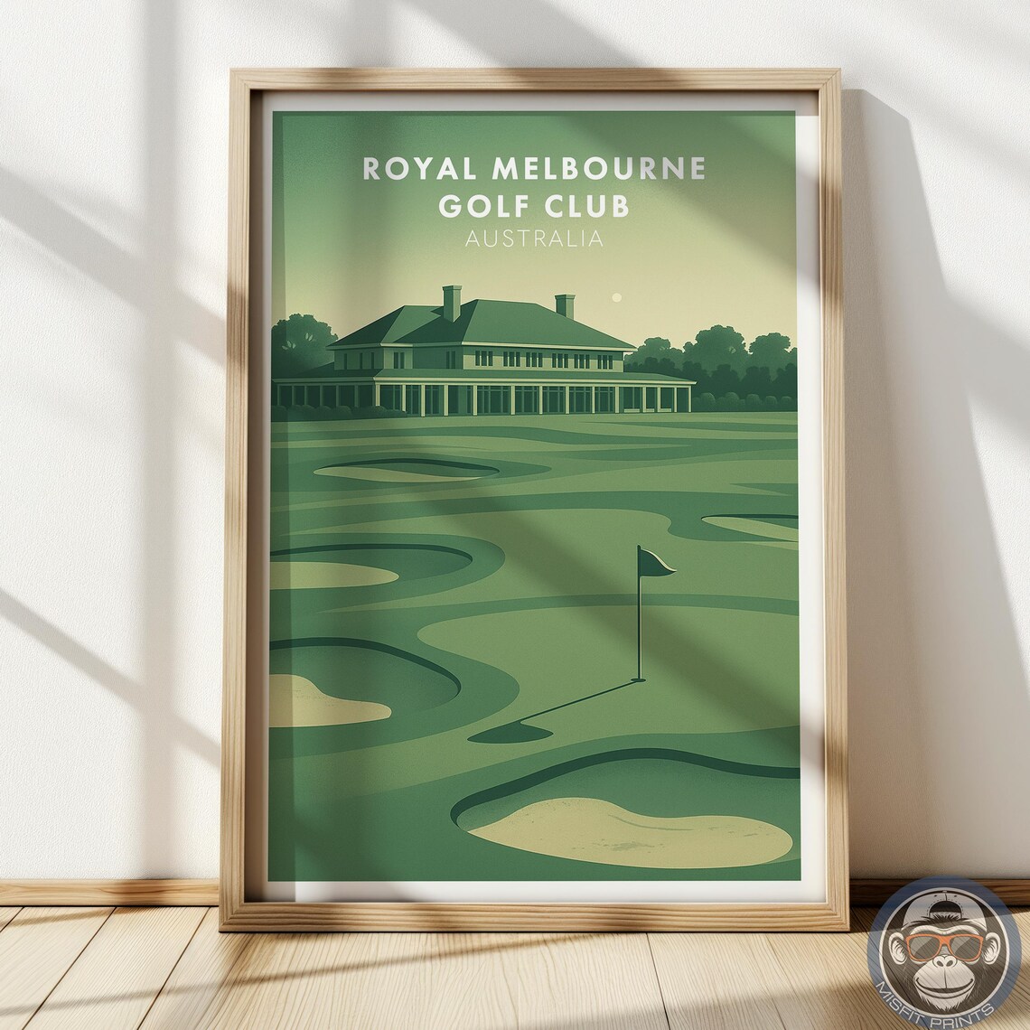 Royal Melbourne Golf Club Australia Historic Clubhouse Poster Art