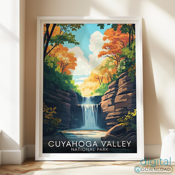 Cuyahoga Valley National Park Ohio Travel Poster