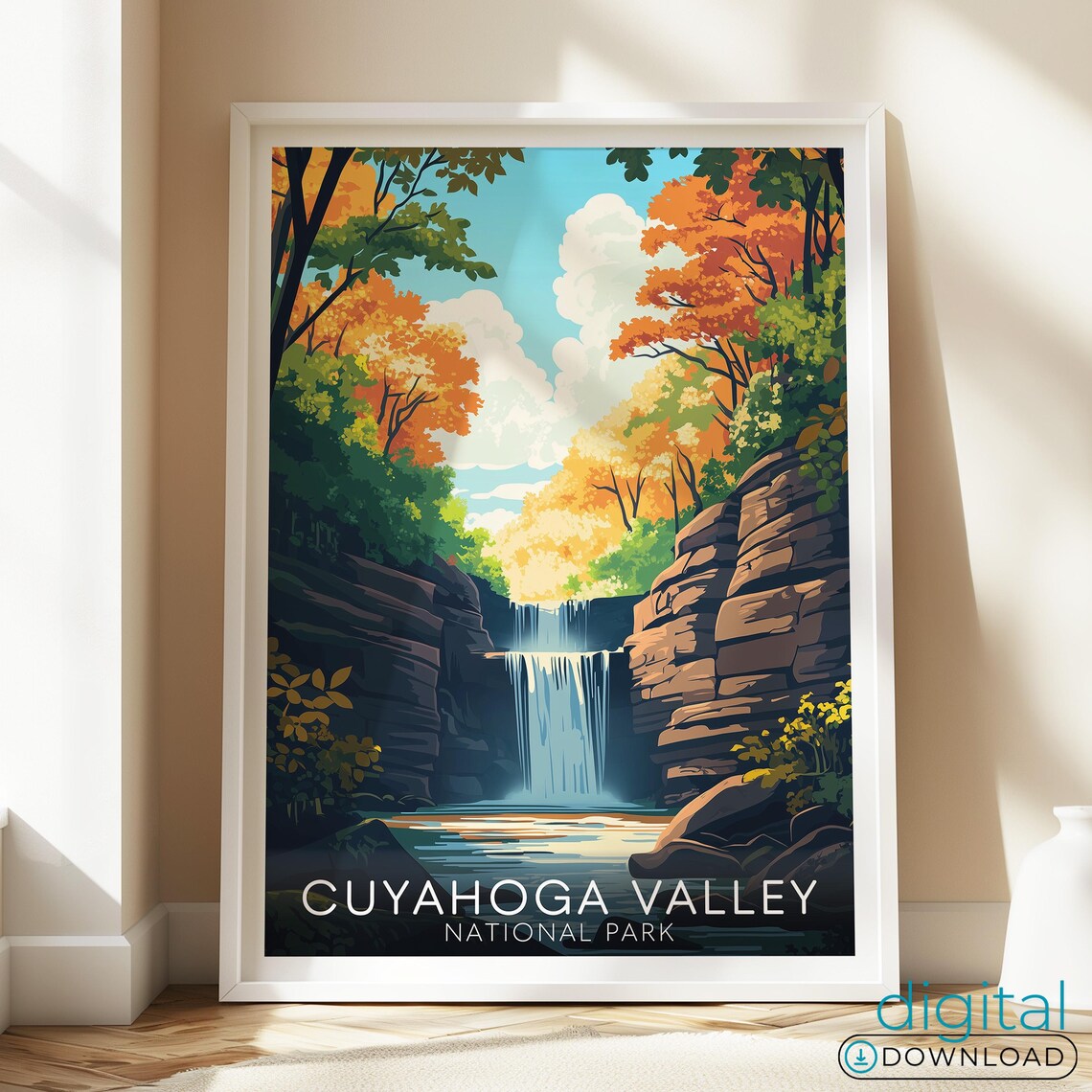 Cuyahoga Valley National Park Ohio Travel Poster