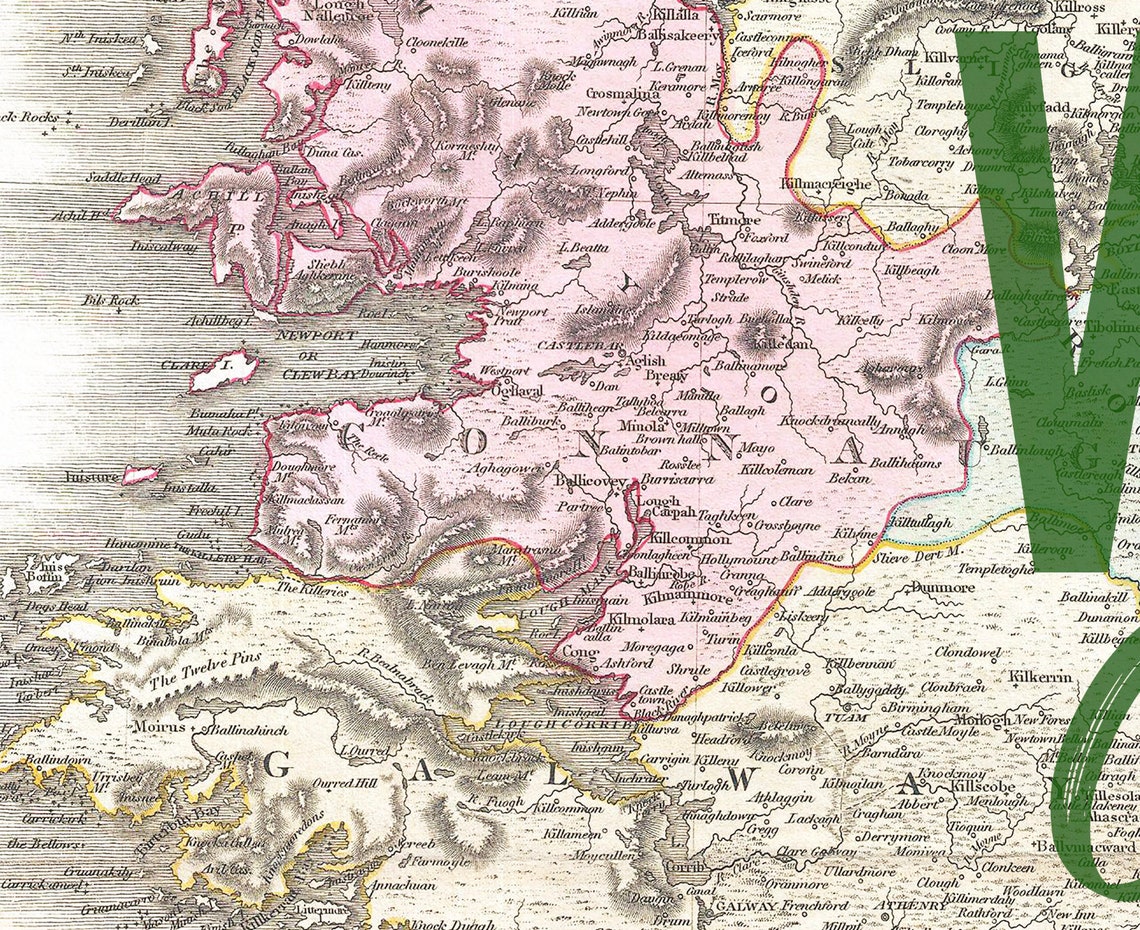 Will We Go For One Irish Pub Vintage Ireland Map Quote Poster - Image 2