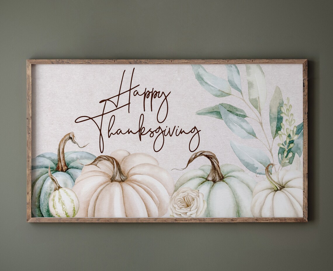 Thanksgiving Holiday Seasonal Art Print for TV Decor - Image 2