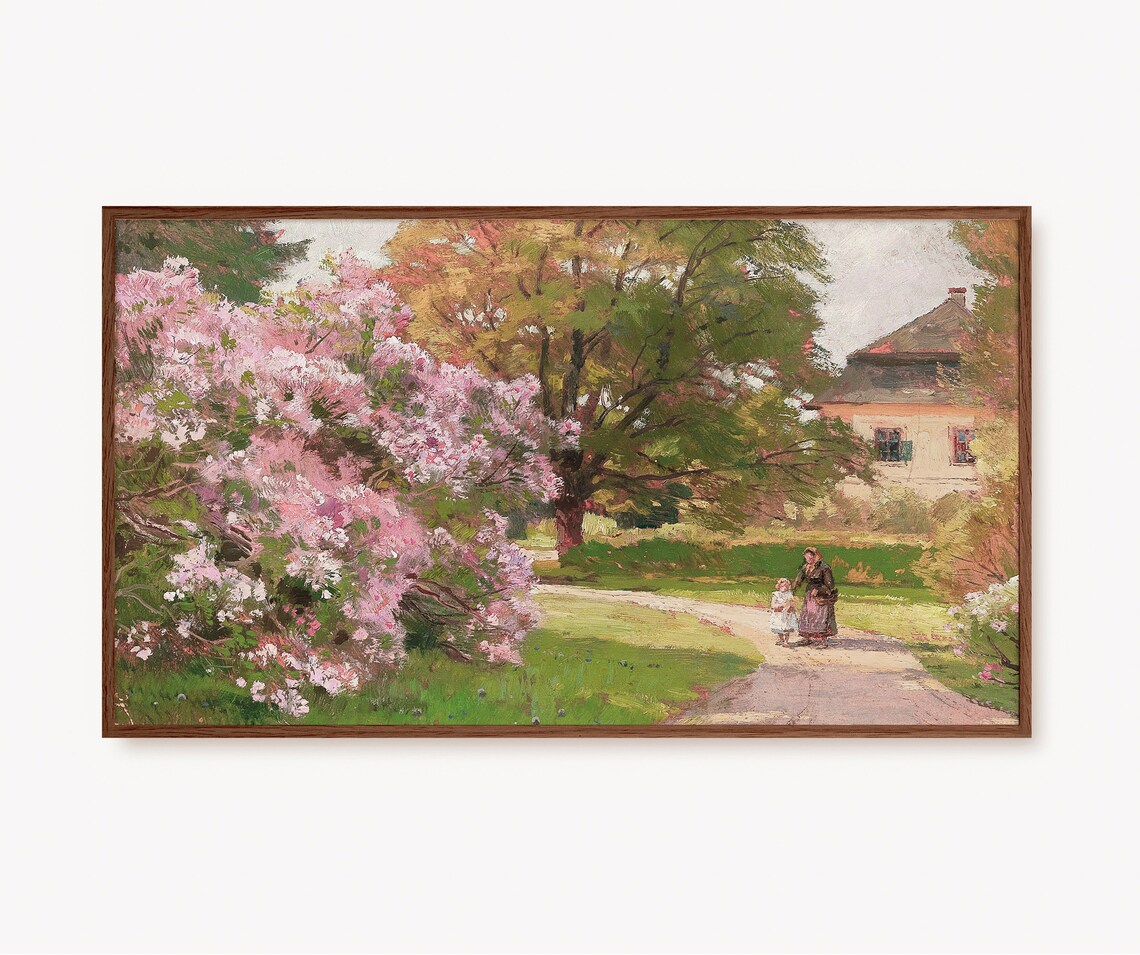 Summer Flowers Vintage French Country Garden Art Print