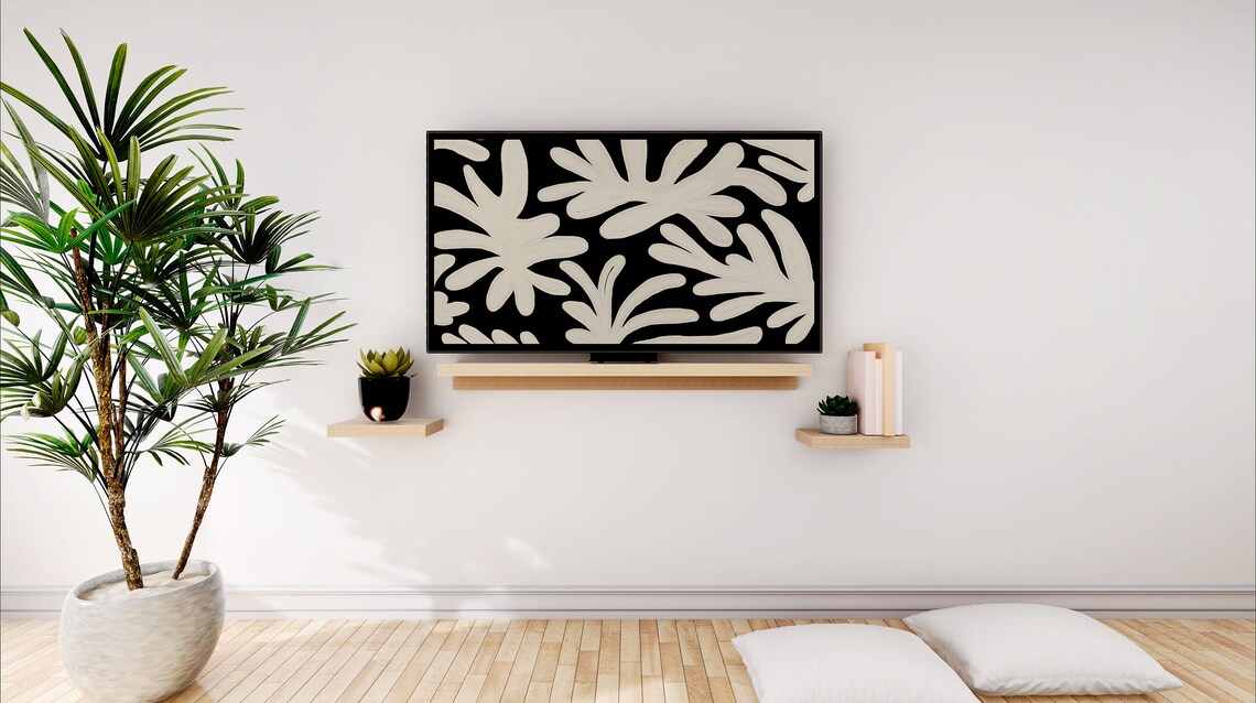 Black and White Modern Artwork Retro Art Print - Image 2