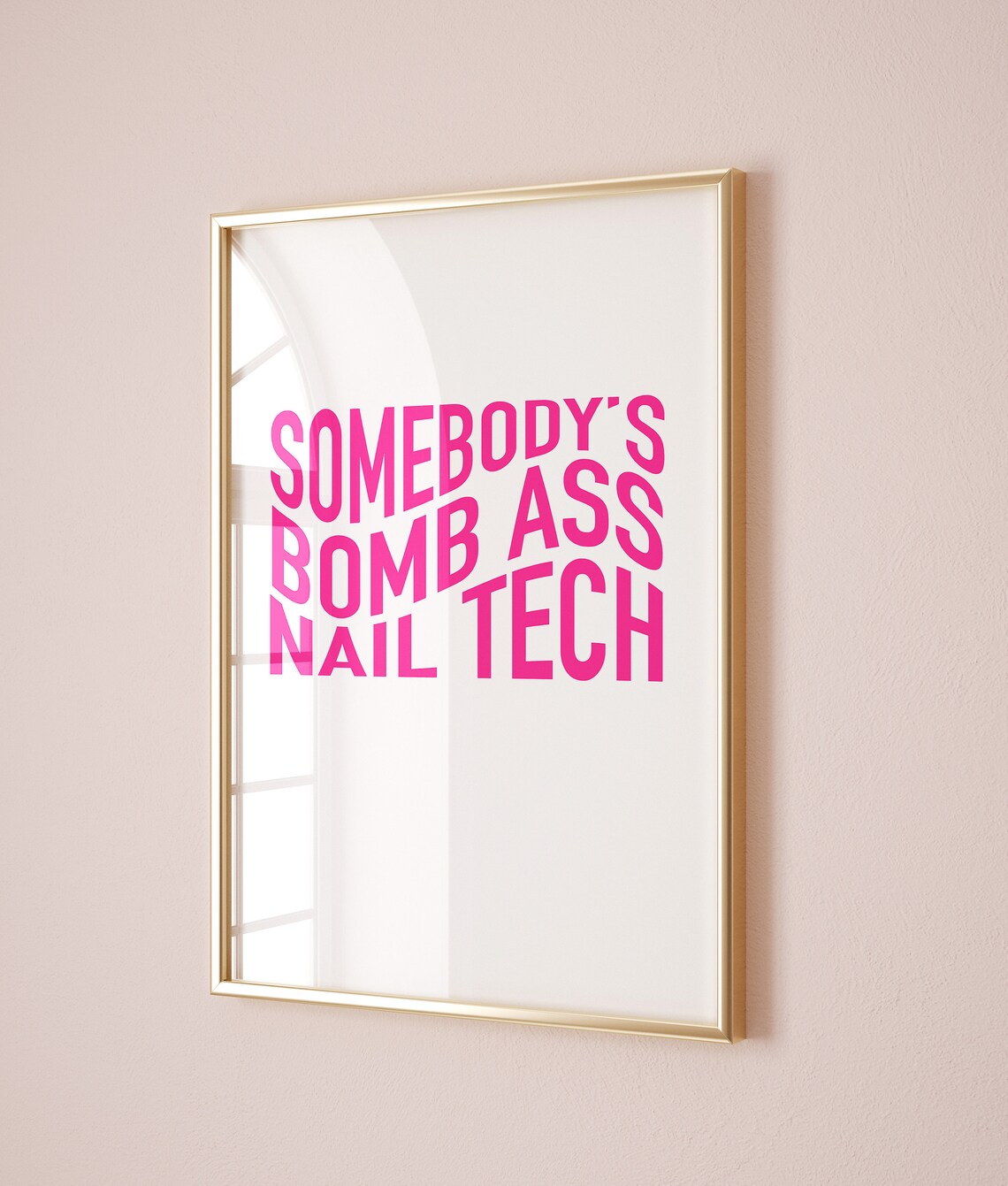 Nail Salon Funny Sign for Beauty Room Decor