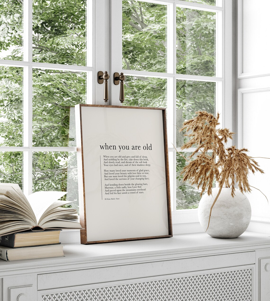 When You Are Old Poem by W.B. Yeats Art Print - Image 2