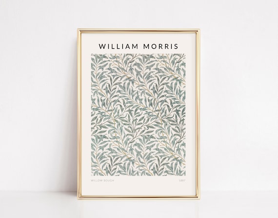 William Morris Mid Century Exhibition Poster Art Print