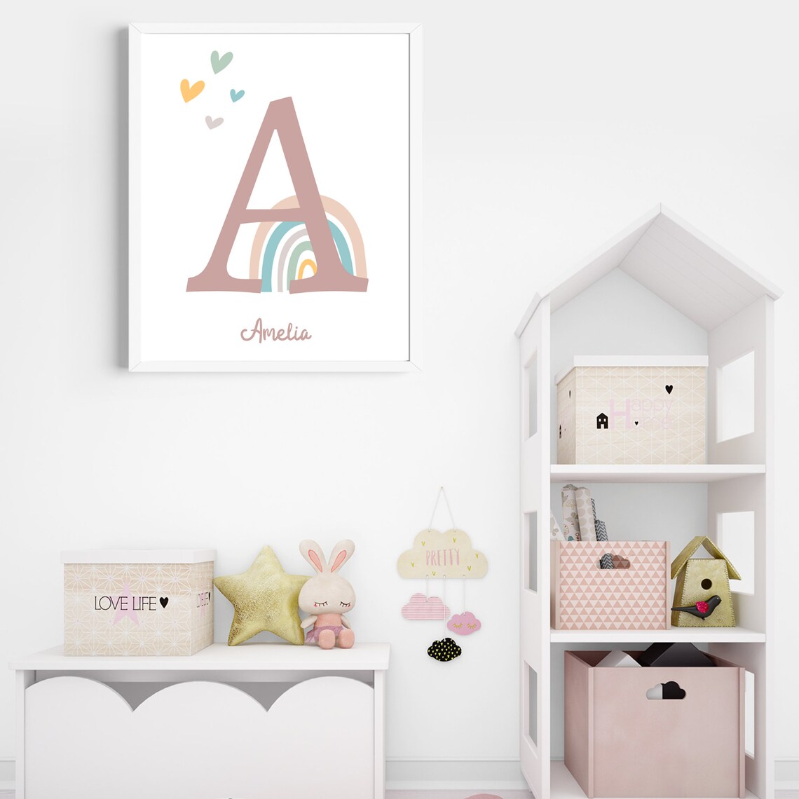Personalized Rainbow Name Print, Nursery Decor - Image 2