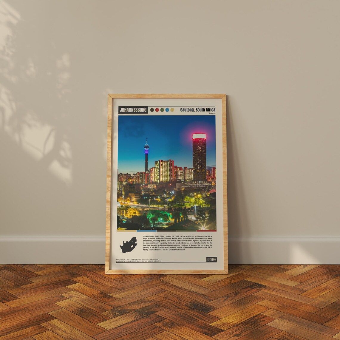 Johannesburg Travel Poster, City Wall Art Print - Image 5