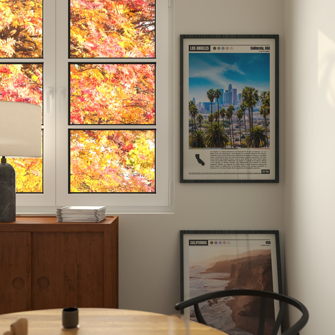 Los Angeles Travel Poster, Map Wall Art Print - Image 2