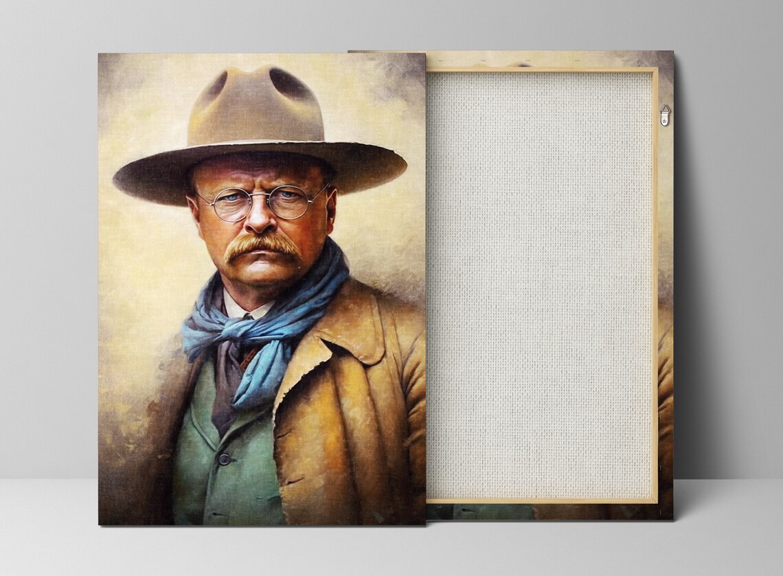 Theodore Roosevelt Portrait Art Print, Presidential - Image 3