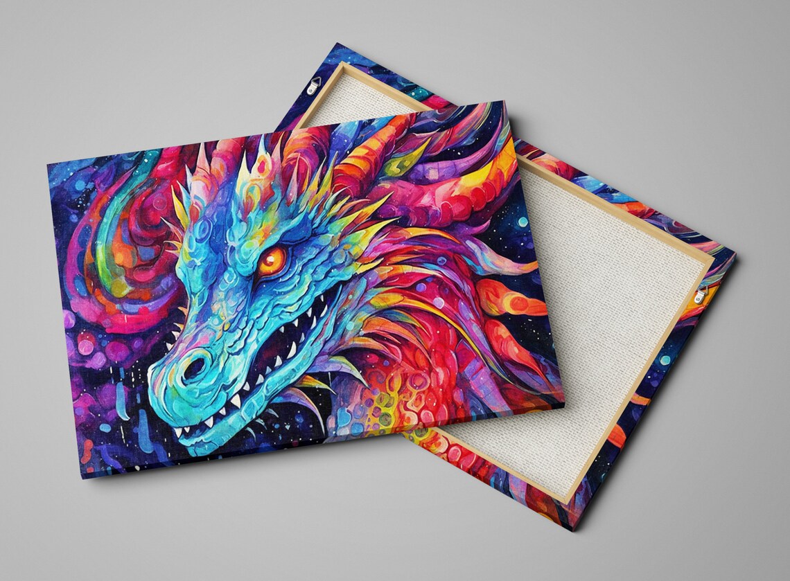 Dragon Rainbow Kids Room Art Print, Fantasy Poster - Image 5