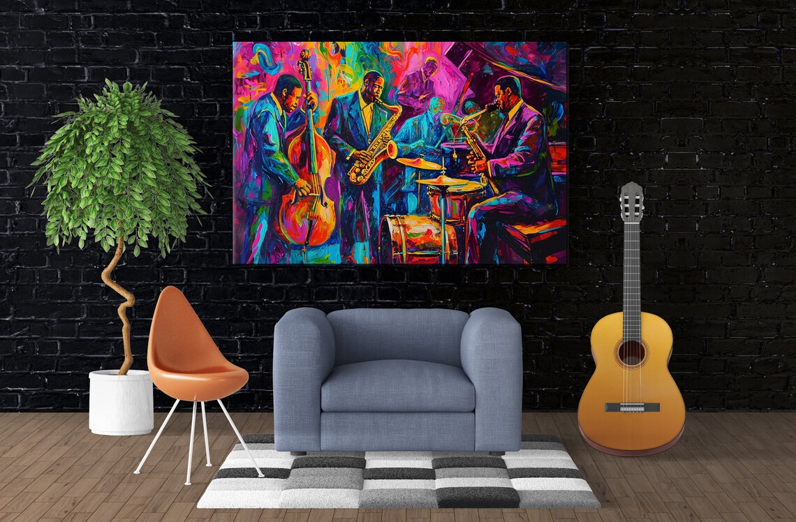 Jazz Fusion Band Wall Art Print, Music Poster Decor - Image 3