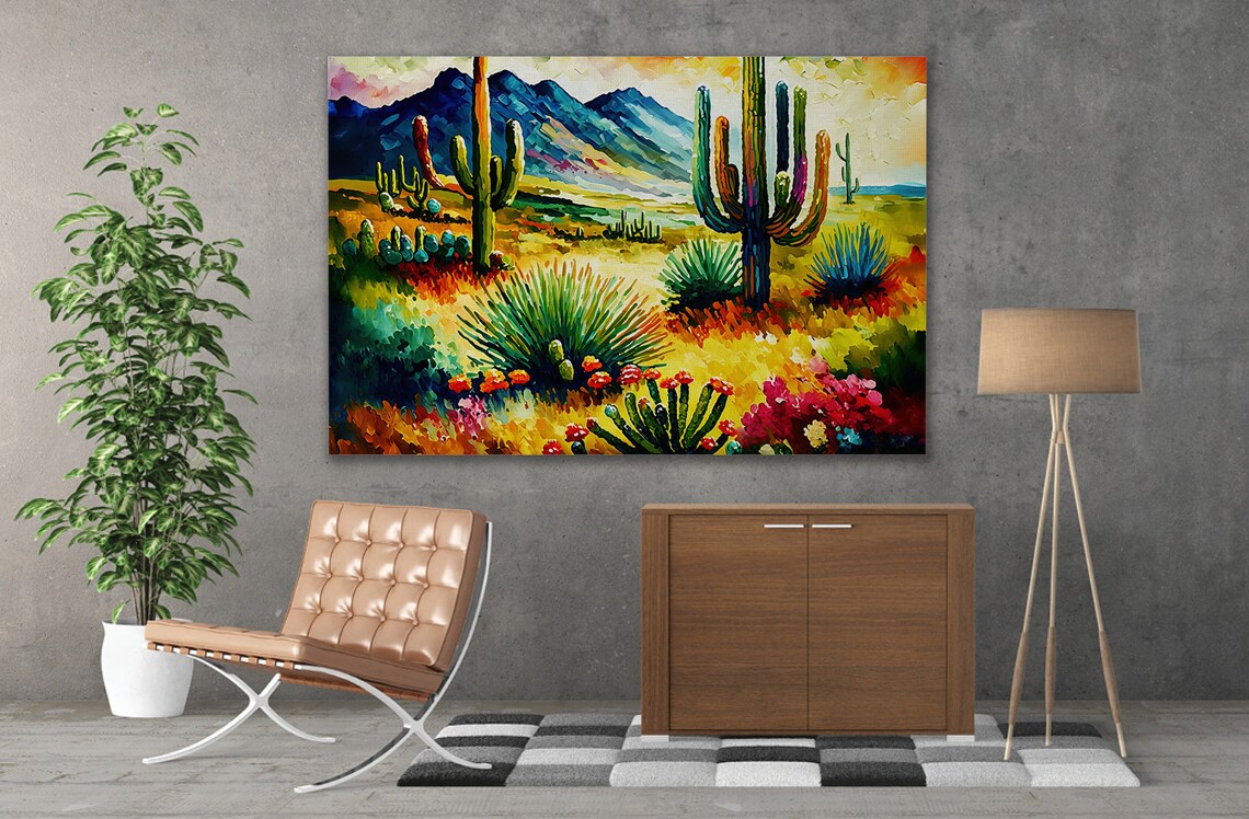 Vintage Desert Landscape Southwest Poster Print - Image 3
