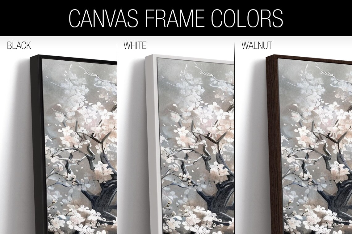 Japanese Cherry Blossom Art Print, Panoramic Style - Image 2