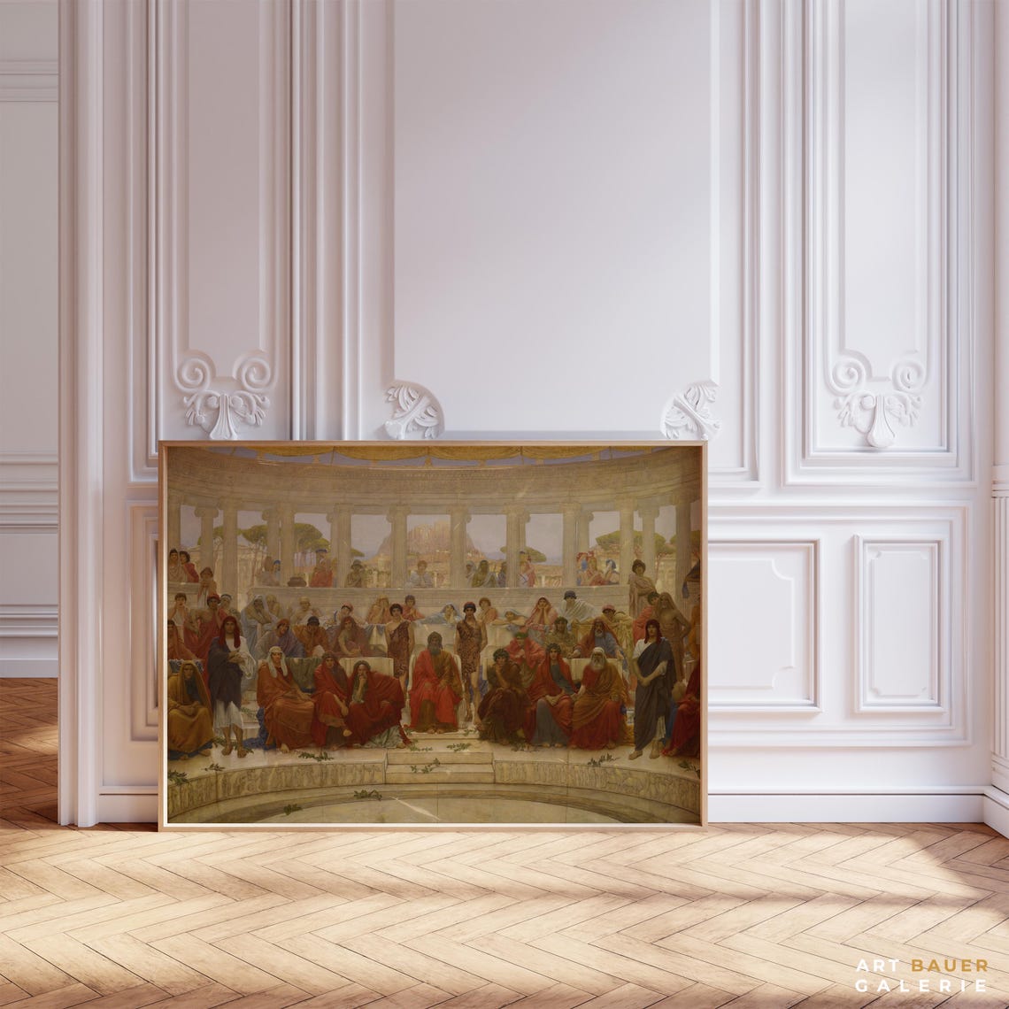William Richmond An Audience In Athens 1884 Greek Theatre Scene Poster - Image 3