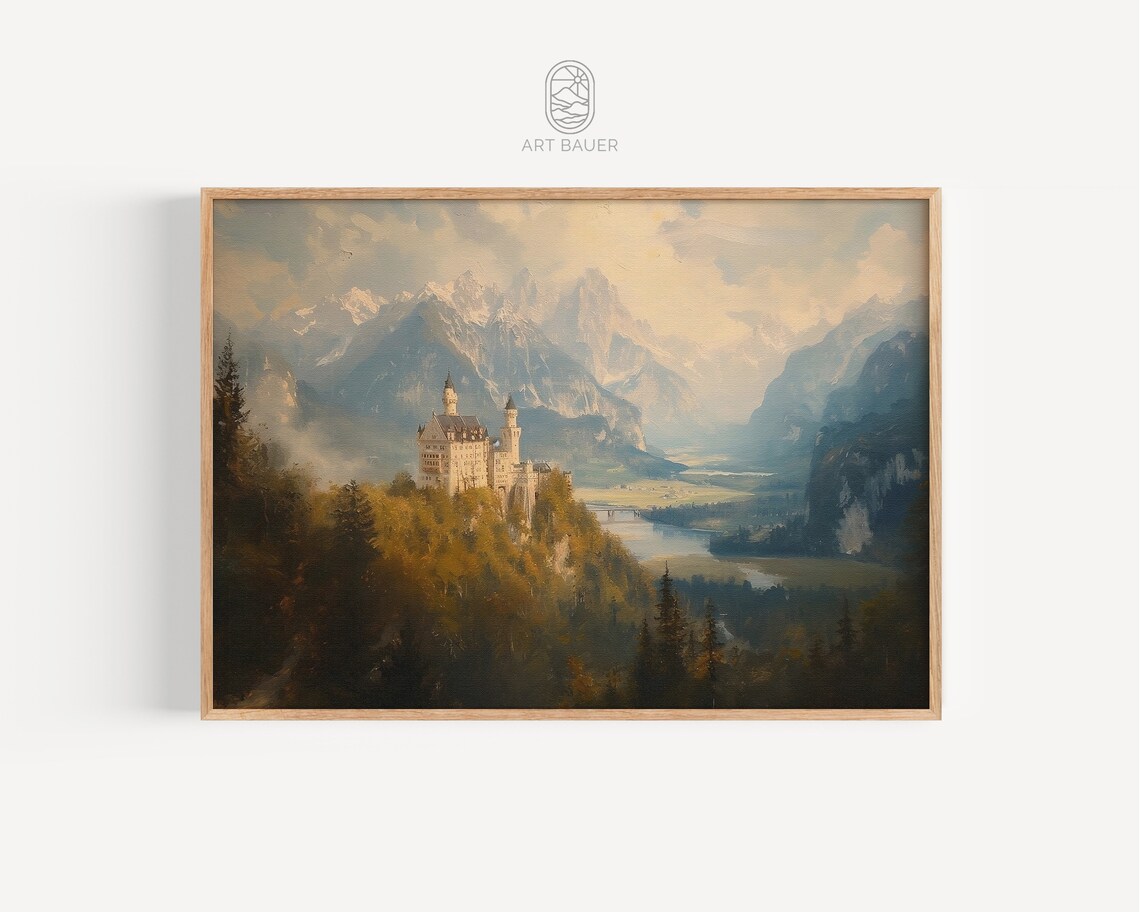Neuschwanstein Fairytale Castle Travel Poster