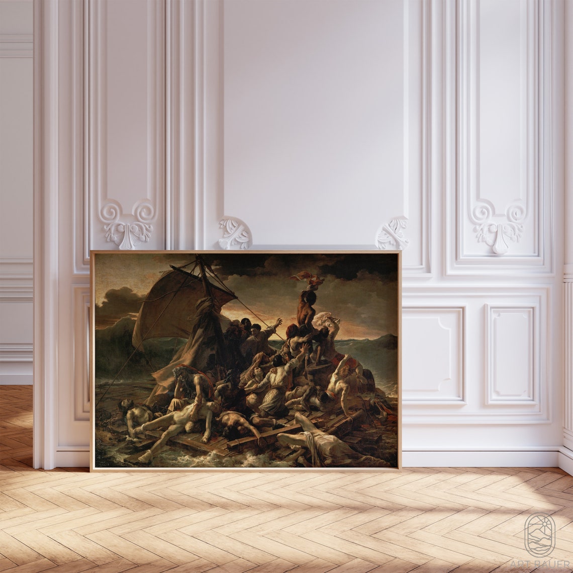Raft Of Medusa Theodore Gericault 1819 Mythology Art Greek Decor Medusa Art Ancient Greece Art Medusa Painting Poster Print - Image 3