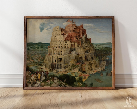 Pieter Bruegel the Elder Tower of Babel 1563 Renaissance Masterpiece Poster
