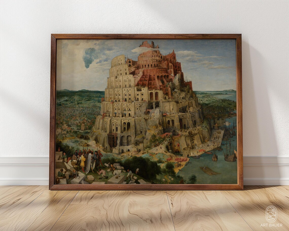 Pieter Bruegel the Elder Tower of Babel 1563 Renaissance Masterpiece Poster