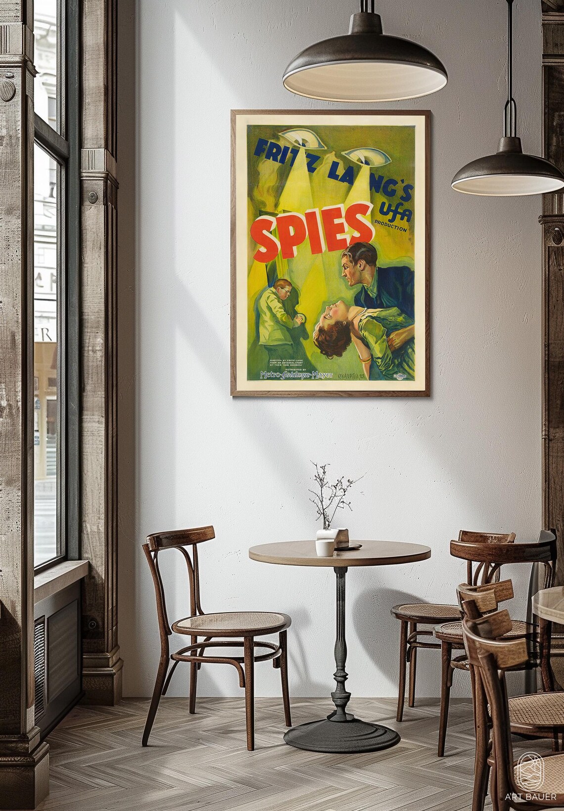 Spies 1928 Fritz Lang Vintage Espionage Silent Cinema Movie Poster - Image 4