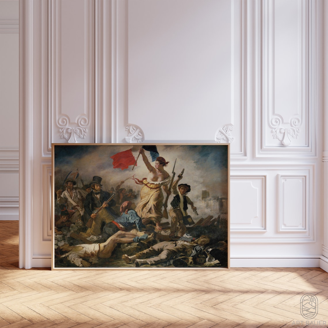 Eugene Delacroix Liberty Leading People 1830 Revolution Classic Poster - Image 5