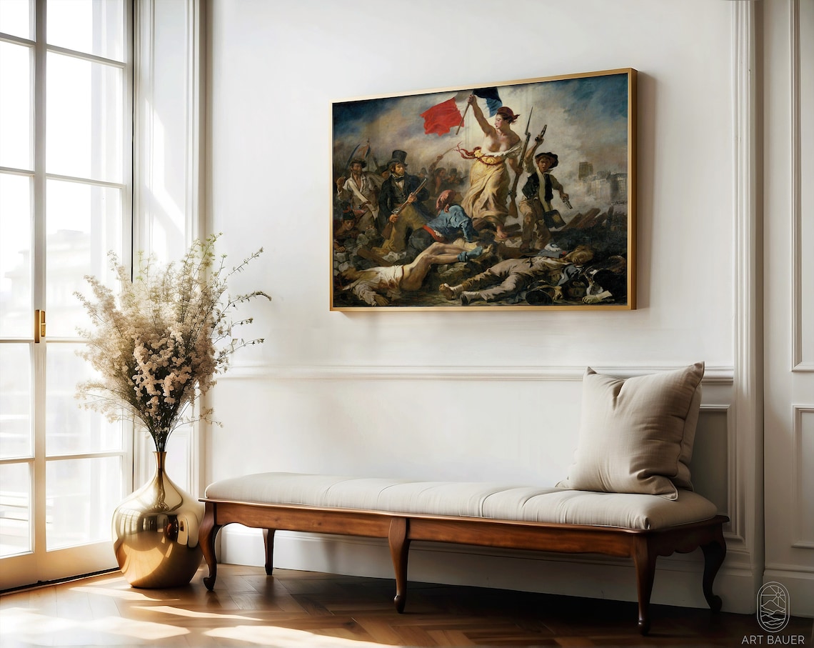 Eugene Delacroix Liberty Leading People 1830 Revolution Classic Poster - Image 4