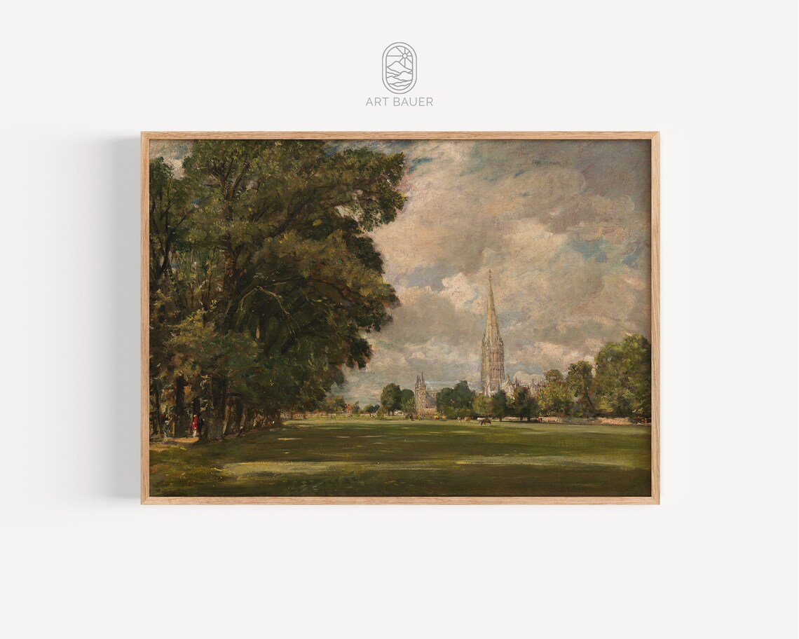 John Constable Salisbury Cathedral Spire Parkland Classic English Poster - Image 5